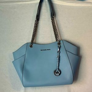 Michael Koran Jet Set Travel Large Chain Shoulder Tote